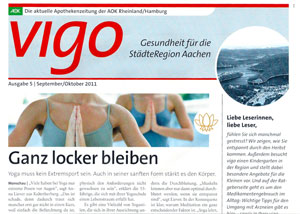Yoga: Anna Liever in der Vigo Zeitung